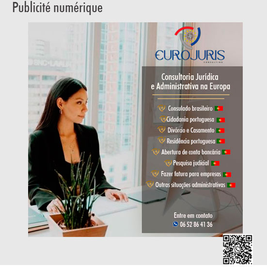 La création de la publicité numérique pour la société Eurojuris. La société Eurojuris est une entreprise internationale qui opère principalement en France et au Portugal.