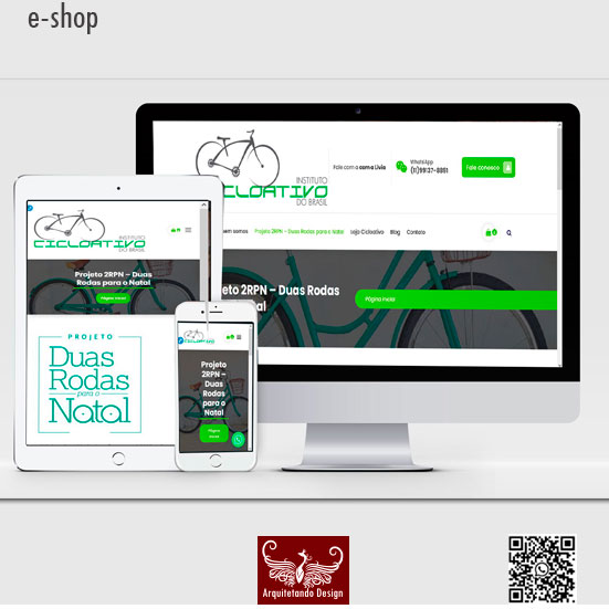 La création de l’e-shop pour la société Cicloativo Brasil, une entreprise très cool car elle travaille dans le domaine du don de vélos aux enfants.