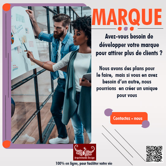 Développer une marque ne consiste pas seulement à créer un logo ou un nom attrayant, mais aussi à créer une identité solide qui attire votre public cible et démarque à long terme, établit une présence dans le marché, construire une relation à long terme avec les clients et atteindre le succès à long terme. C’est une stratégie commerciale de l’entreprise fondamentale pour le succès et permance autor dles clients